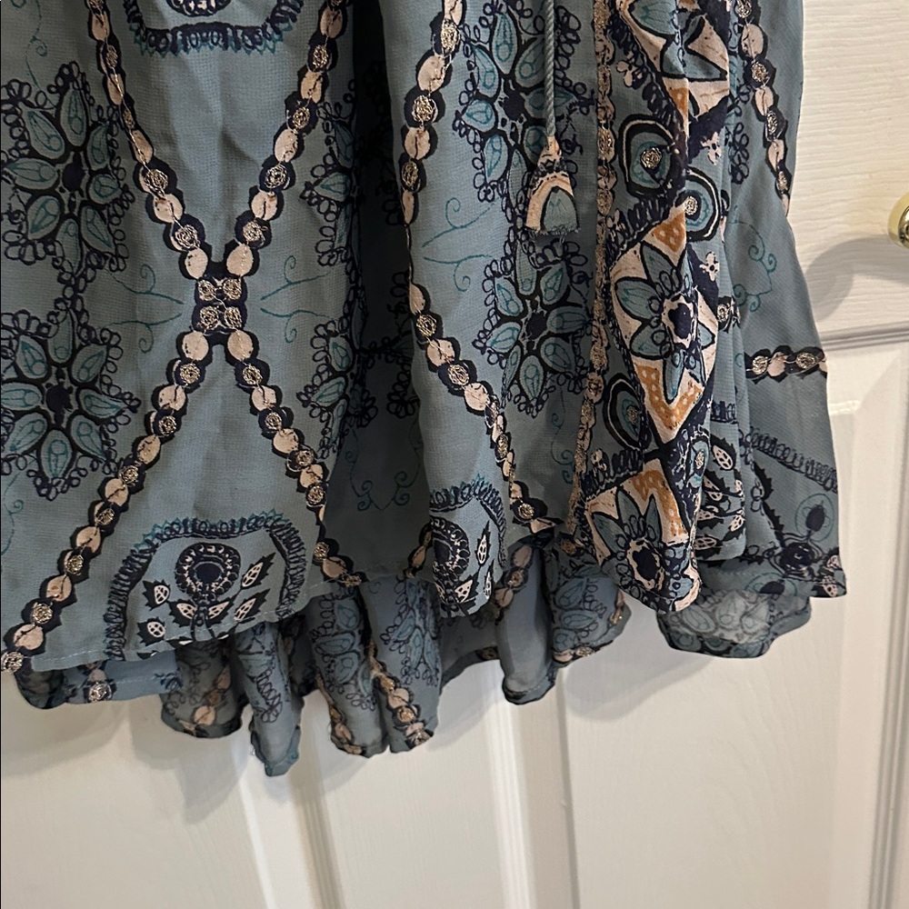 Free People Pink City Midi Dress Boho Embroidered - Picture 6 of 7